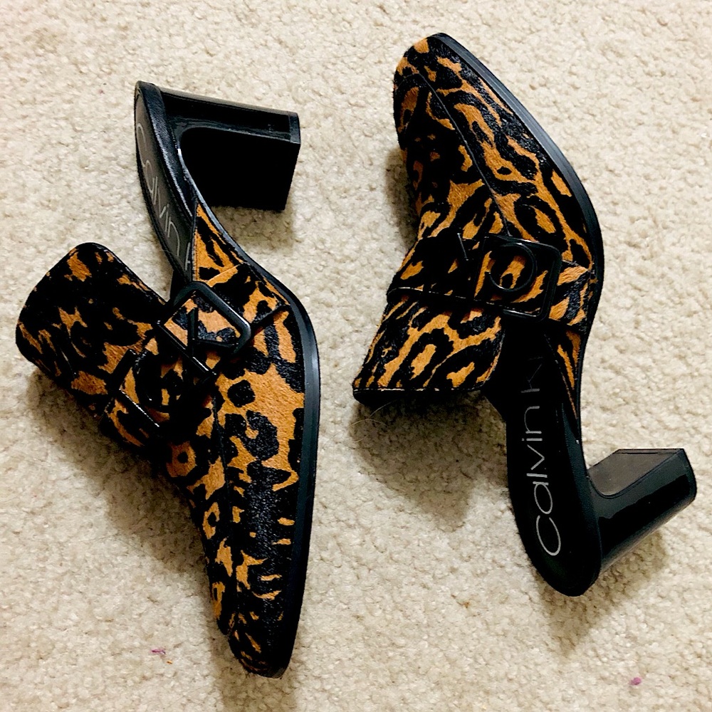 Calvin Klein Dacy Block-Heel Mules